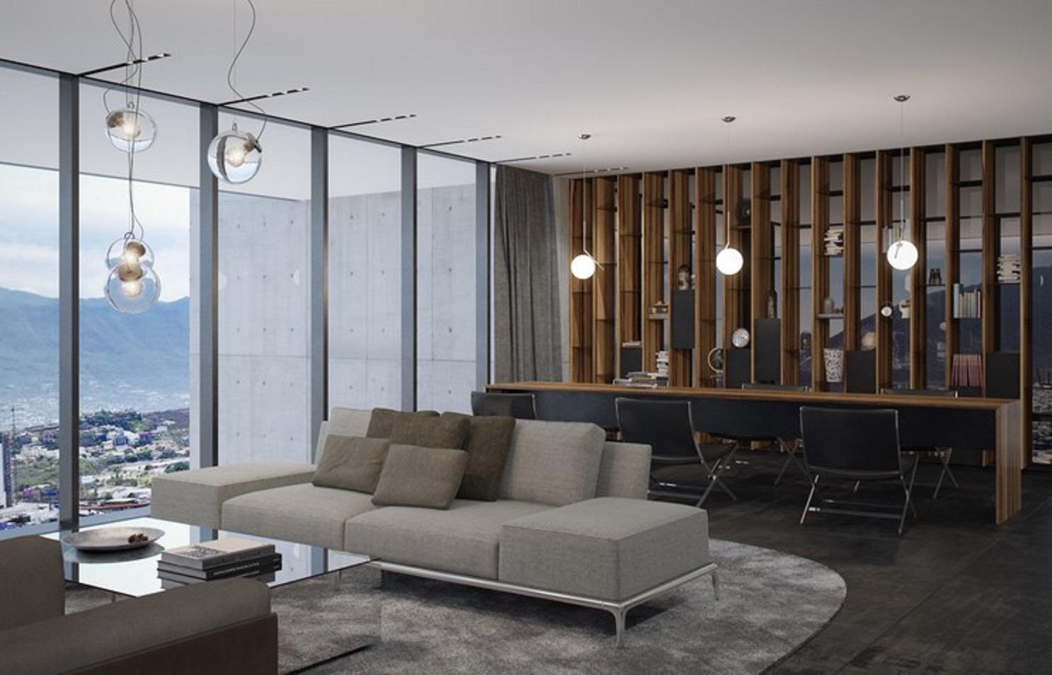Fiesta Americana Monterrey Pabellon M. Eksteriør bilde Interior of a penthouse apartment