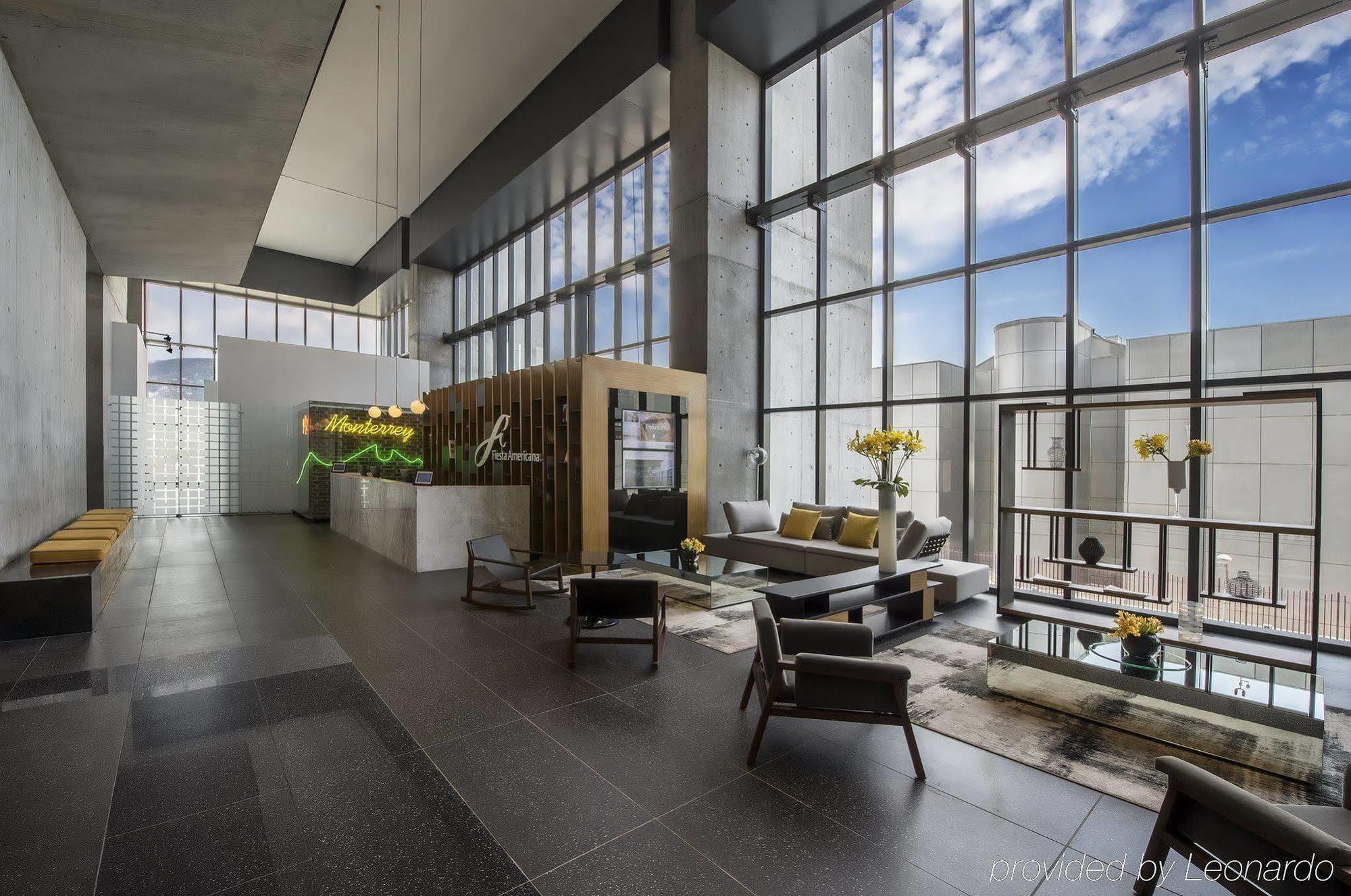 Fiesta Americana Monterrey Pabellon M. Eksteriør bilde The lobby of the hotel